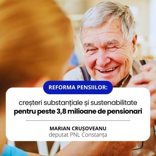 Creșteri semnificative ale pensiilor pentru peste 3,8 milioane de pensionari din România