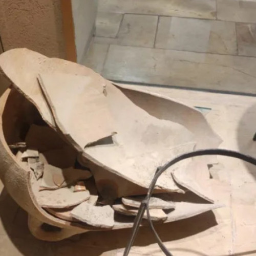 Accident la Muzeul Hecht: Un vas de ceramică antic spart de un copil