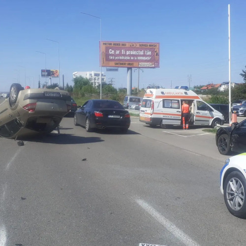 Accident rutier între Palazu și Ovidiu, o persoană rănită