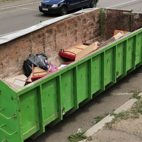 Ce se poate depune în bena verde pentru deșeuri voluminoase