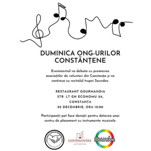 Duminica ONG-urilor constante: eveniment caritabil la Restaurant Gourmandia