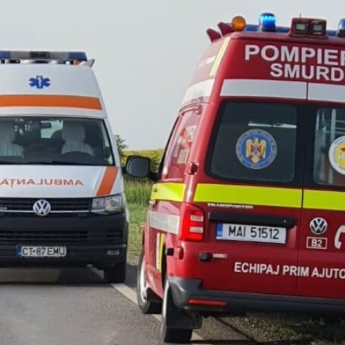 Accident rutier în Constanța: Intervenția echipajelor de urgență
