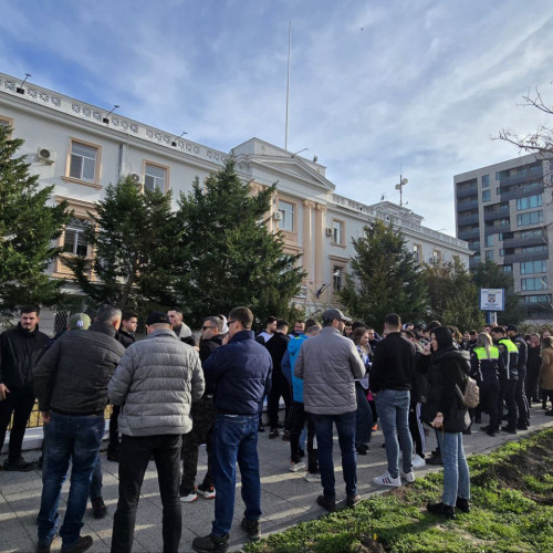 Protest al polițiștilor din Constanța împotriva diminuării salariilor
