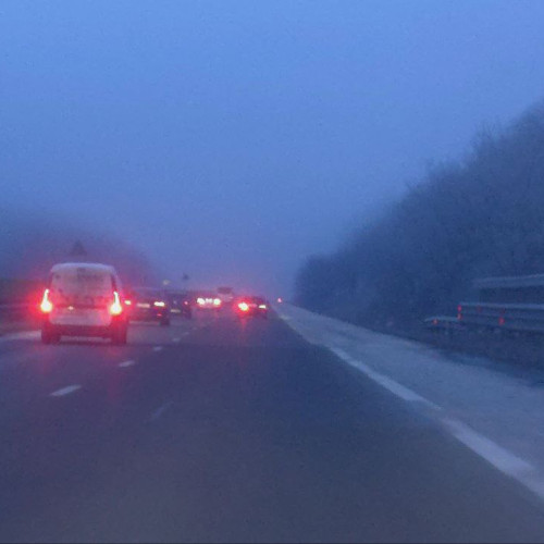 Ceata densa afecteaza circulatia pe autostrada A2