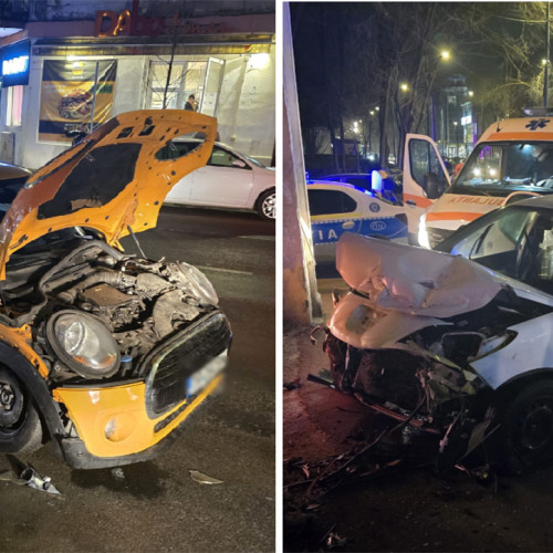 Accident rutier la 2 Mai: patru victime asistate medical