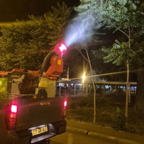 FOTO Acțiunile de dezinsecție continuă în municipiul Constanța și stațiunea Mamaia