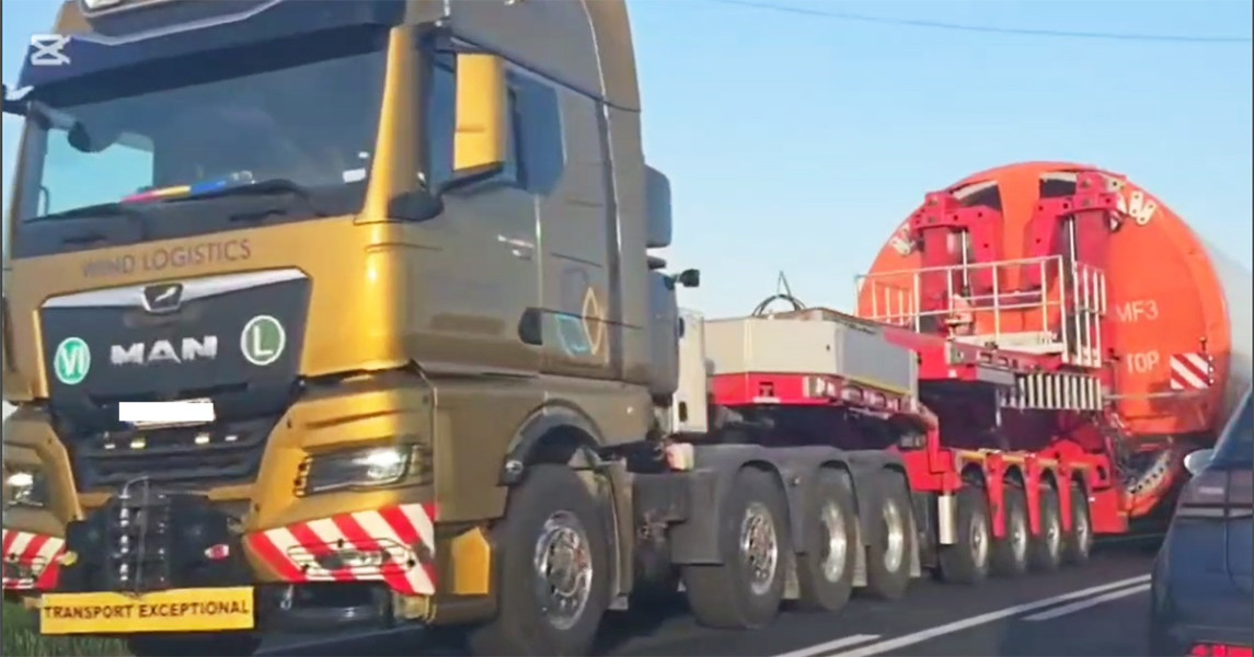 Trafic agabaritic pe trasee rutiere din România, monitorizat de poliția rutieră