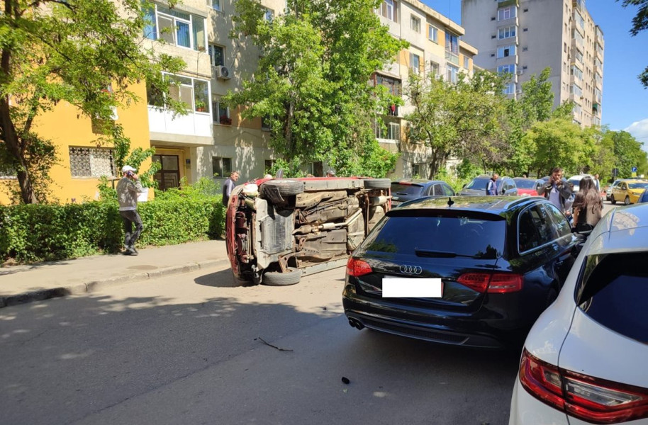Accident rutier cu alcoolemie la fața locului