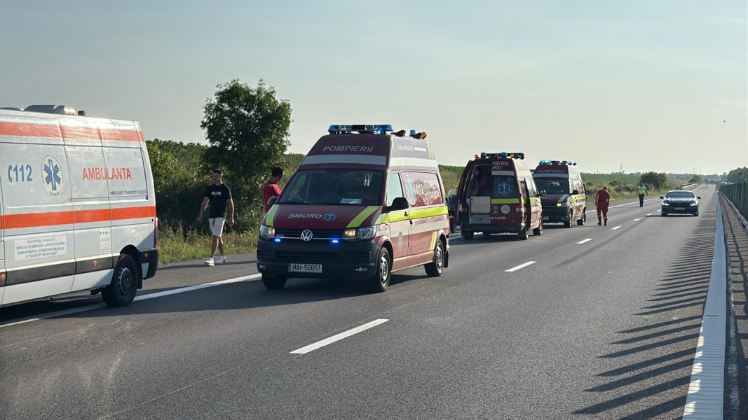 Accident pe A2 la Cernavodă: două persoane rănite, trafic deviat