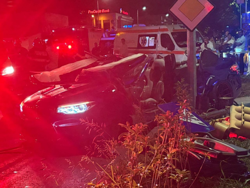 Patru victime într-un accident la Răzoarele, poliția a deschis dosar penal