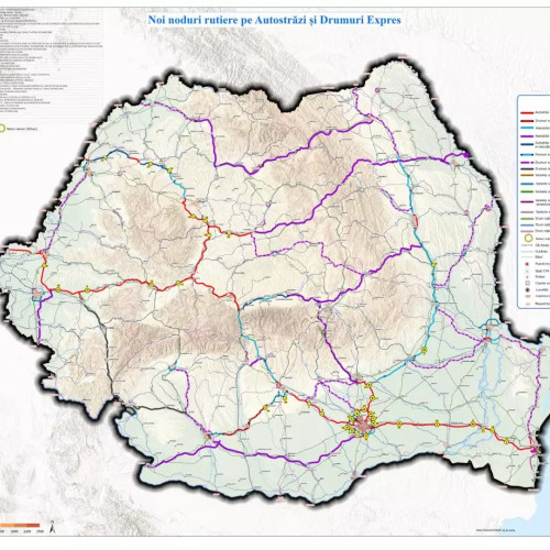 36 de noduri rutiere noi vor fi construite pe autostrăzile din România - Află datele oficial și urmărește harta pe Constanța 100%