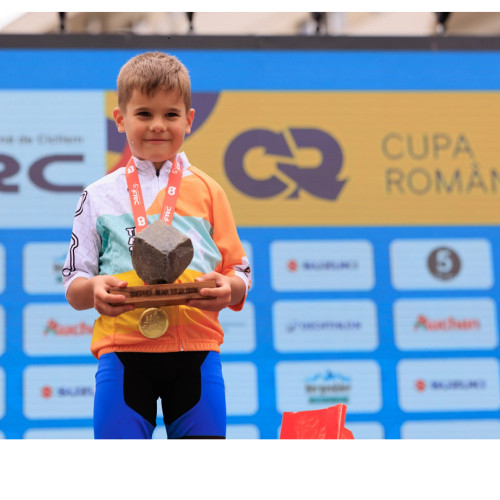 Andres Costin Vlad, campion național la ciclism la doar 7 ani