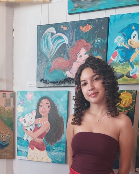 Maya Raluca Poantă, talent excepțional la pictură în clasa a VIII-a din Medgidia