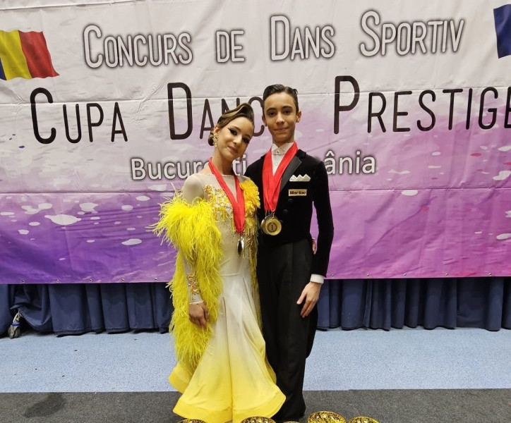 Ingrid și Eric Dragotă, tinerii campioni ai dansului sportiv din Constanța