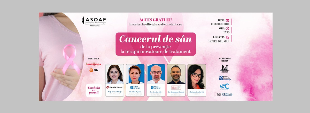 Constănțencele sunt invitate la eveniment despre prevenția și tratamentele cancerului la sân