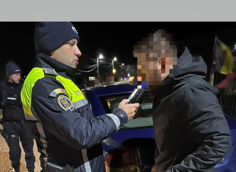 Bărbat din Brăila reținut pentru conducere sub influența alcoolului și fără permis