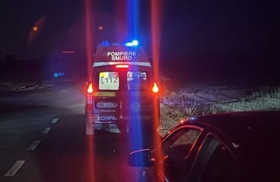 Incendiu la o mașină pe strada Principală din Făclia, județul Constanța
