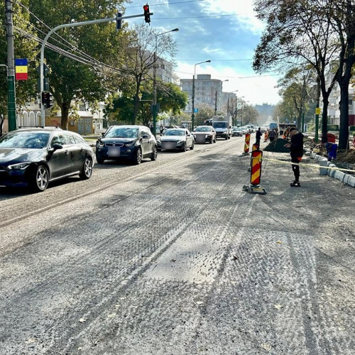 Asfaltări și modernizări pe bulevardul Tomis cu restricții de circulație