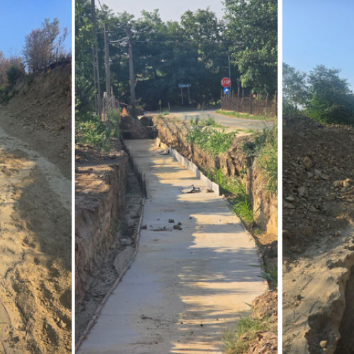Lucrările pentru șanțul colector de pe strada Energiei, oprite după inundații și restricții bugetare
