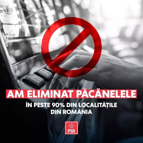 PSD a eliminat păcănelele din satele mici, in protecția comunităților vulnerabile