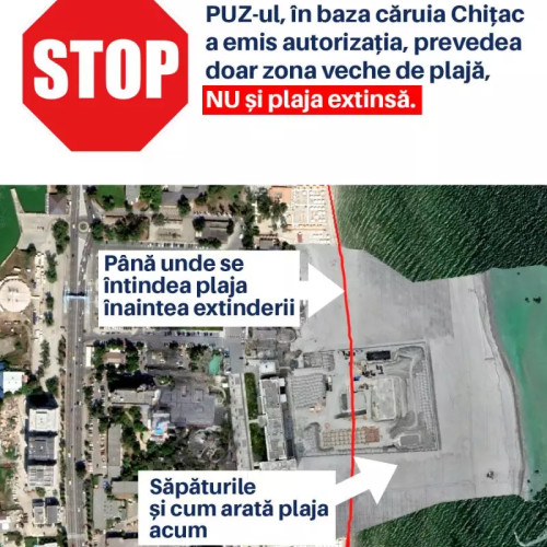 Noutati despre scandalul de constructie ilegala din Mamaia

Titlul: Stelian Ion dezvăluie abuzurile în proiectul turistic din Mamaia girat de Vergil Chițac

Descriere: Uimitoarea dezvăluire făcută de Stelian Ion despre proiectul turistic de milioane de euro din Mamaia girat de Vergil Chițac a dat startul unui scandal uriaș în Constanța. Investiția ilegală a primarului PNL, condusă de Vergil Chițac și cartelul politic PSD și PNL, a fost permisă de autoritățile locale, creând un precedent periculos pentru întregul litoral. Stelian Ion a precizat că existau soluții legale pentru dezvoltarea stațiunii precum construirea unui Aqua Park