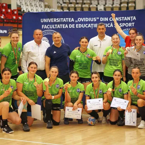 Universitatea Ovidius din Constanța a câștigat titlul de Campioană Națională la Handbal Feminin Universitar