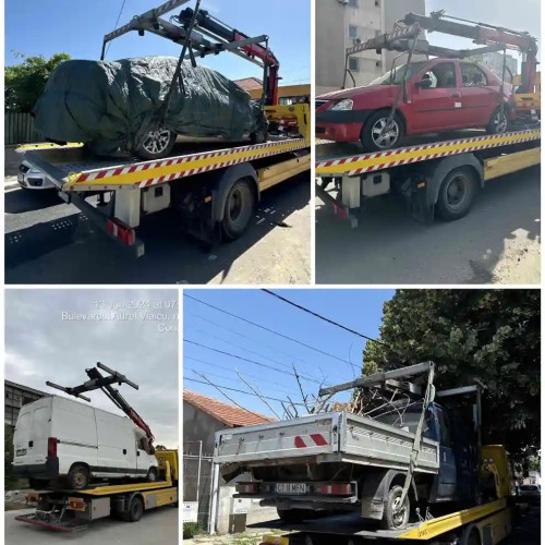 Politia Locala Constanta ridica vehicule abandonate de pe domeniul public